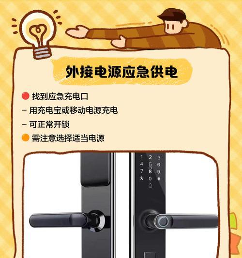 智能门锁没电时如何应急开启？